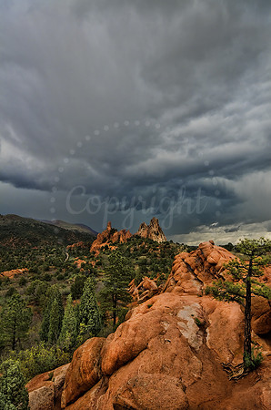 Storm over Garden of the Gods