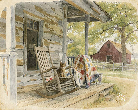Kitty on Porch