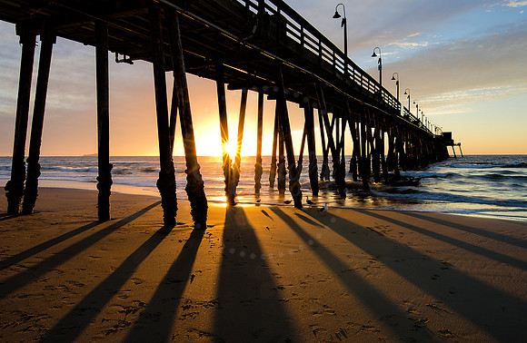 Long Shadows - Pacific Coast Sunset