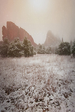 Spring Snow - Garden of the Gods